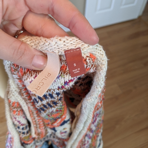 Anthropologie pilco babydoll peplum knit shirt - Picture 9 of 12